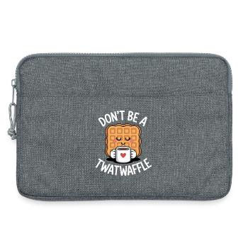 Ne Sois pas un Twatwaffle - Sacoche pour ordinateur portable 13 pouces - gris chiné - Devant