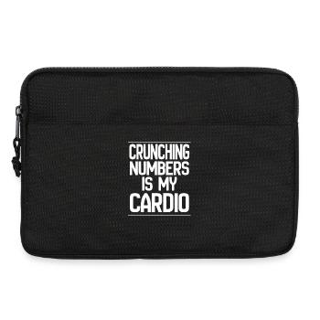 Funny Accountant Crunching Numbers Is My Cardio - Laptop bag 13" - black - Front