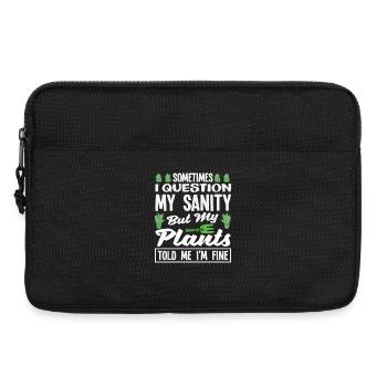 Frage Meine Vernunft Pflanzenliebhaber - Laptoptasche 13" - Schwarz - Vorne
