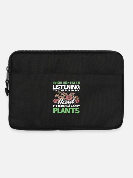 Ich Denke Über Pflanzen Nach Lustige Gärtnerin - Laptoptasche 13" - Schwarz