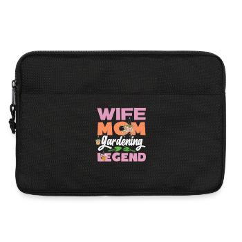 Ehefrau Mutter Gartenarbeit Legende - Laptoptasche 13" - Schwarz - Vorne