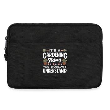 Es Ist Eine Sache Der Gartenarbeit - Laptoptasche 13" - Schwarz - Vorne