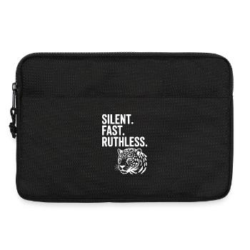 Silent. Fast. Ruthless. - Laptop bag 13" - black - Front