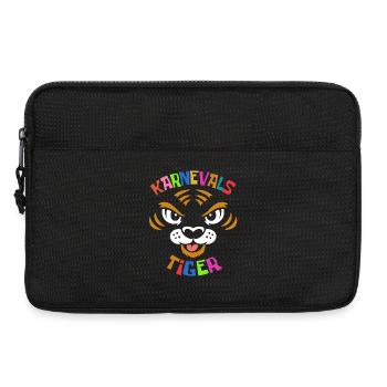 Tigre du Carnaval | costume coloré de carnaval - Sacoche pour ordinateur portable 13 pouces - noir - Devant