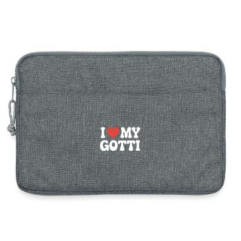 I love my godfather - Laptop bag 13" - heather grey - Front