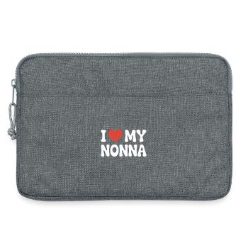 I love my nonna - Laptoptasche 13" - Grau meliert - Vorne