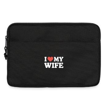 J’aime ma femme - Sacoche pour ordinateur portable 13 pouces - noir - Devant