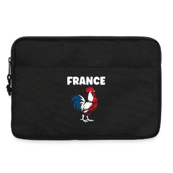 Coq Tricolore France - Sacoche pour ordinateur portable 13 pouces - noir - Devant