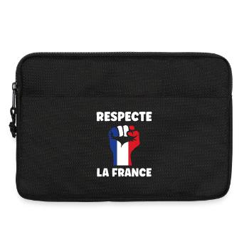 Respecte la France - Sacoche pour ordinateur portable 13 pouces - noir - Devant