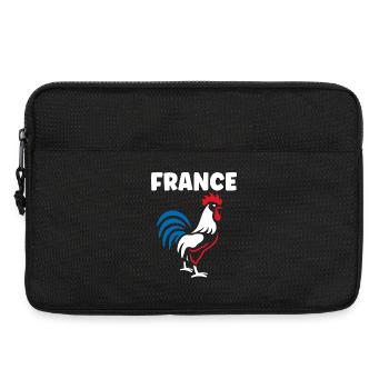 Coq Tricolore de France - Sacoche pour ordinateur portable 13 pouces - noir - Devant
