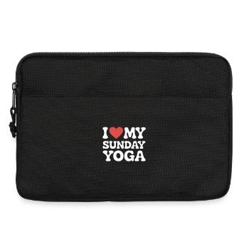 I love my Sunday Yoga - Laptop bag 13" - black - Front