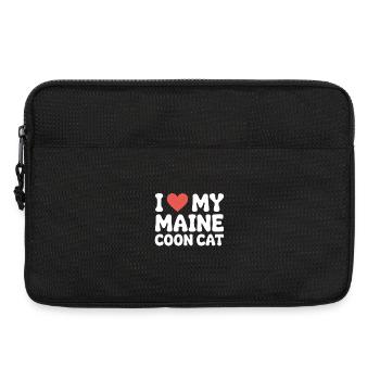 Ich liebe meine Maine Coon-Katze - Laptoptasche 13" - Schwarz - Vorne