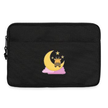 Giraffe Mond - Laptoptasche 13" - Schwarz - Vorne