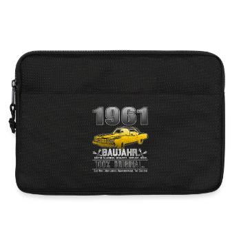 1961 Birth Year Birthday Vintage - Laptop bag 13" - black - Front