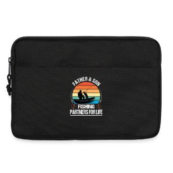 Father & Son Fishing Partners for Life Outfit - Laptoptasche 13" - Schwarz - Vorne
