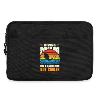 Diving Mom Outfit Funny Diver Gift - Laptop bag 13" - black - Front