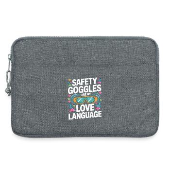 Lunettes de sécurité Love Language - Sacoche pour ordinateur portable 13 pouces - gris chiné - Devant