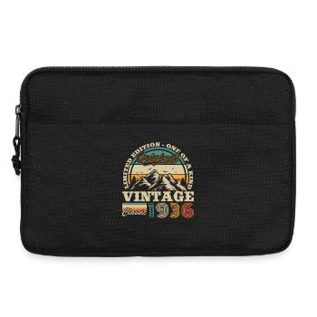 1936 Vintage Retro Geburtstagsgeschenk - Laptoptasche 13" - Schwarz - Vorne
