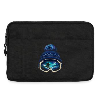Süße Apres Ski Sprüche Lustig Skifahrer Geschenk - Laptoptasche 13" - Schwarz - Vorne