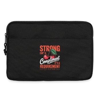 Frauentag Strong Isn't A Compliment - Laptoptasche 13" - Schwarz - Vorne