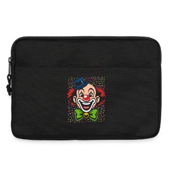 Clown de Carnaval | costume coloré de carnaval - Sacoche pour ordinateur portable 13 pouces - noir - Devant