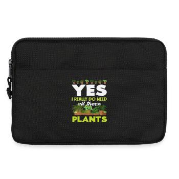 Amateurs de plantes, j’ai besoin de toutes ces plantes - Sacoche pour ordinateur portable 13 pouces - noir - Devant