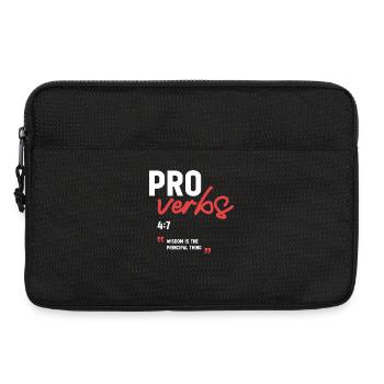 Weisheit ist das Wichtigste Sprichwörter 4,7 Bibel - Laptoptasche 13" - Schwarz - Vorne