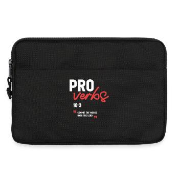 Commit Thy Works unto the Lord Proverbs 16:3 Bible - Laptop bag 13" - black - Front