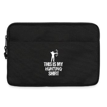 This Is My Hunting Shirt Bow Hunter Archer - Laptop bag 13" - black - Front