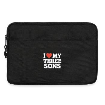 I love my three sons - Laptop bag 13" - black - Front
