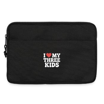 Ich liebe meine drei Kinder - Laptoptasche 13" - Schwarz - Vorne