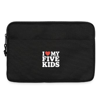 Ich liebe meine fünf Kinder - Laptoptasche 13" - Schwarz - Vorne