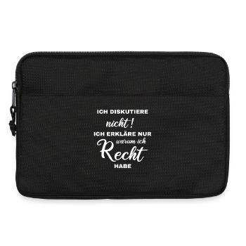 Je ne discute pas, j’explique juste pourquoi je - Sacoche pour ordinateur portable 13 pouces - noir - Devant