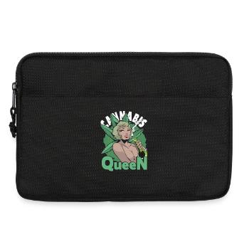 Cannabis Queen Outfit - Laptop bag 13" - black - Front