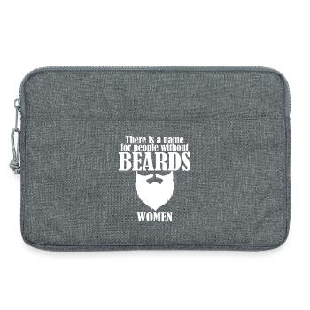 Name für Menschen ohne Bart Frauen - Laptoptasche 13" - Grau meliert - Vorne