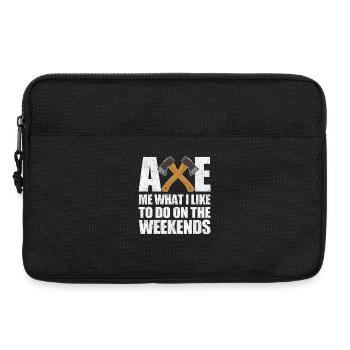 Erzähl mir, was ich am Wochenende gerne mache. - Laptoptasche 13" - Schwarz - Vorne