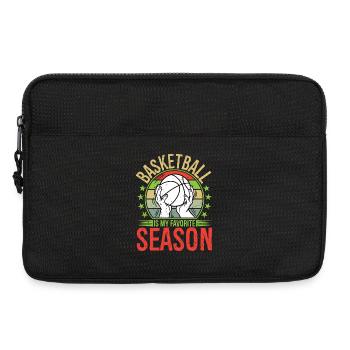 Le basket est ma saison préférée - Sacoche pour ordinateur portable 13 pouces - noir - Devant