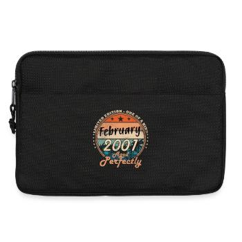 Jahrgang Februar 2001 Retro Februar 2001 Geschenk - Laptoptasche 13" - Schwarz - Vorne
