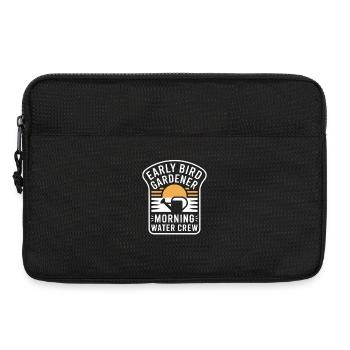 Early Bird Gardener Morning Water Crew - Laptoptasche 13" - Schwarz - Vorne