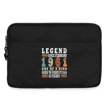 February 1961 Jubilee 1961 Legends February - Laptop bag 13" - black - Front