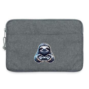 Paresseux de jeu - Sacoche pour ordinateur portable 13 pouces - gris chiné - Devant