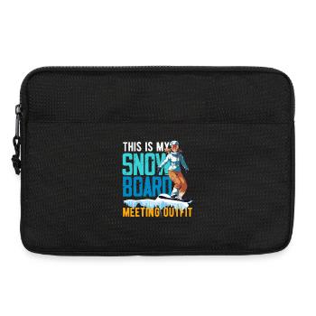Télésiège de réunion de snowboard snowboard - Sacoche pour ordinateur portable 13 pouces - noir - Devant