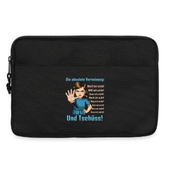 Nein Sagen – Grenzen Setzen - Laptoptasche 13" - Schwarz - Vorne