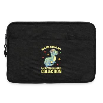 Pachycephalosaurus Stuffed Animal Plush Dinosaur - Laptop bag 13" - black - Front