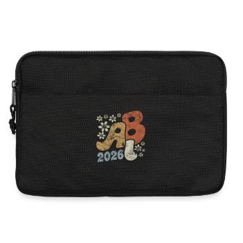 ABI 2026 Blossoms Vintage Abitur Gift - Laptop bag 13" - black - Front