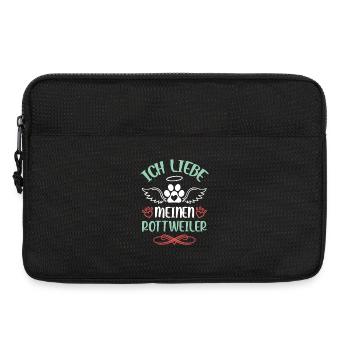 I love my Rottweiler - Laptop bag 13" - black - Front