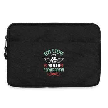 Ich liebe meinen Pomeranian - Laptoptasche 13" - Schwarz - Vorne