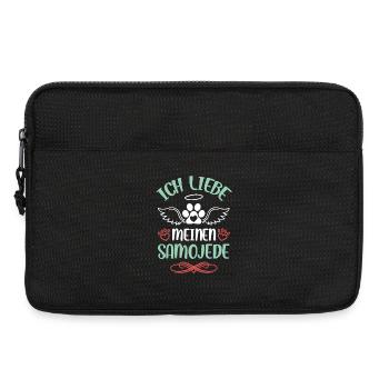 I love my Samoyed - Laptop bag 13" - black - Front