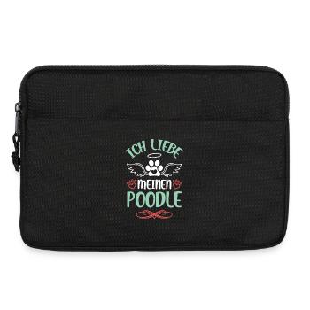 Ich liebe meinen Poodle - Laptoptasche 13" - Schwarz - Vorne
