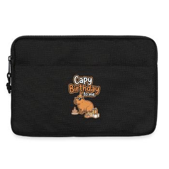 Capy Birthday Party Motif - Laptop bag 13" - black - Front